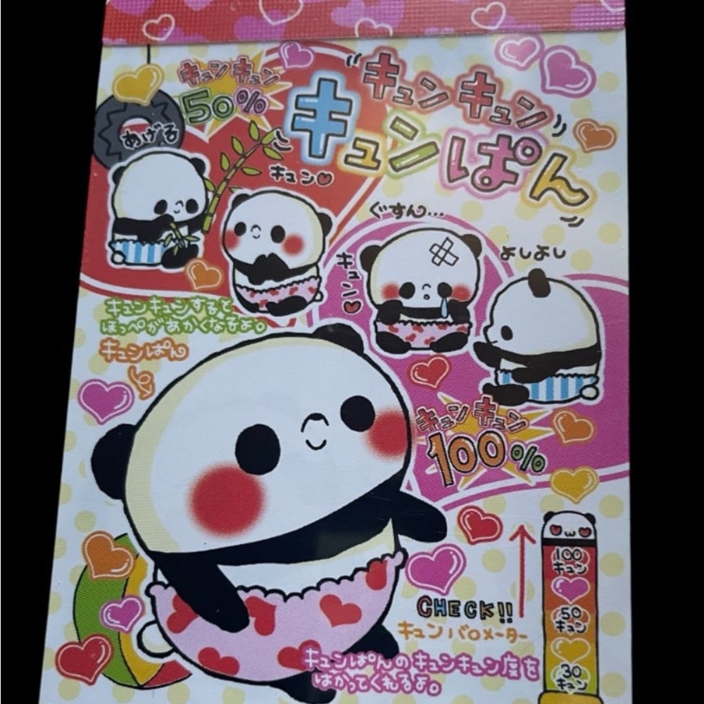 Cute Kawaii Rare Crux “Mochi Mochi Panda “ Mini Memo Pad